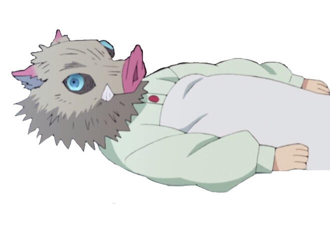 inosuke snoozing